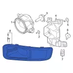 PC3Z17C754AA - Electrical: Fog Lamp Bezel for Ford Image