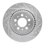 63127039R - : DFC Brake Rotor - Drilled and Slotted - Silver for DYNAMIC FRICTION Image