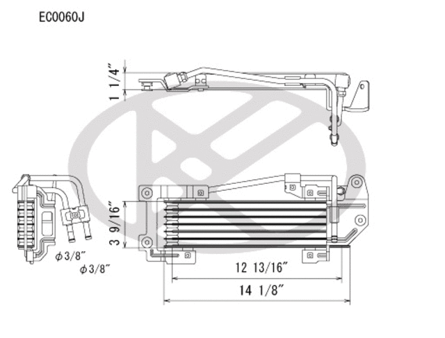 EC0060 - : Koyorad Automatic Transmission Oil Cooler for Koyo Image
