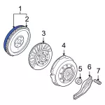 1R3Z6375CA - Maintenance &amp; Lubrication: Flywheel for Ford: Mustang Image