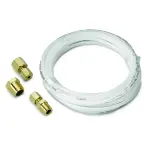 3226 - : TUBING, NYLON, 1/8", 12FT. LENGTH, INCL. 1/8" NPTF BRASS COMPRESSION FITTINGS for AutoMeter Image