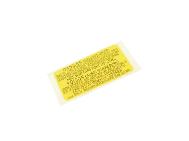 Battery Warning Label - Mopar (68336550AA)
