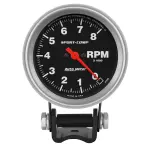 3708 - : GAUGE, TACHOMETER, 2 5/8", 8K RPM, PEDESTAL, SPORT-COMP for AutoMeter Image