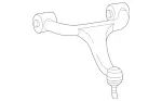 1633330101 - Front Axle: Transverse Control Arm for Mercedes-Benz Image