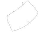 2137401400 - Rear-End Door: Rear Window for Mercedes-Benz Image