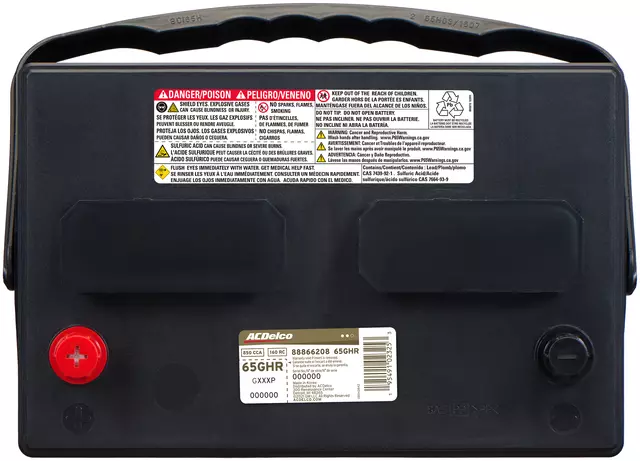 65GHR - Electrical, Charging and Starting: Vehicle Battery for ACDelco Image