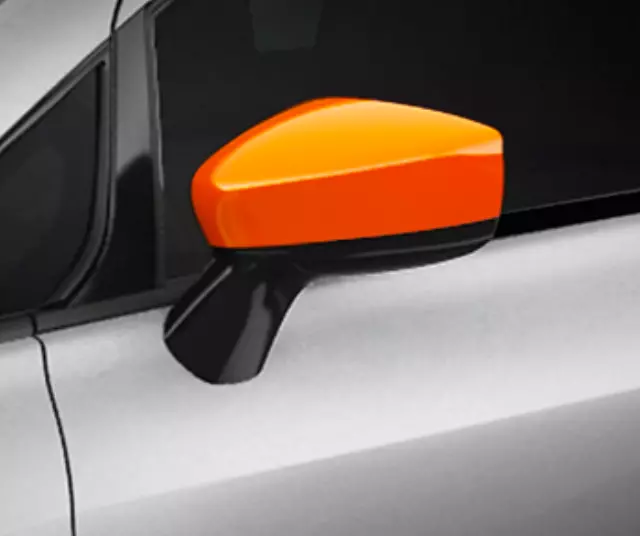 999L2441OR - Exterior: Side Mirror Caps Without Turn Signal - Orange for Nissan: Versa Image