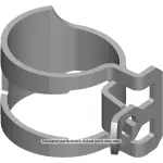 21999650 - : Engine Coolant Reservoir Hose Clamp for GM Image
