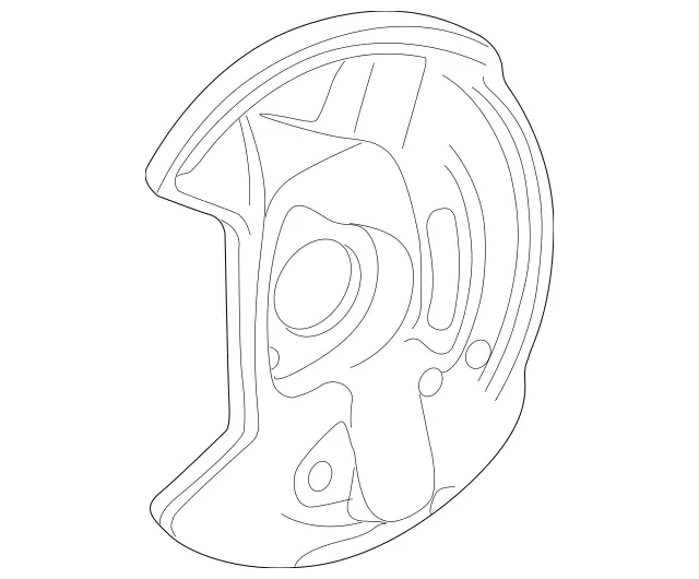 2104212520 - Brakes: Splash Shield for Mercedes-Benz Image