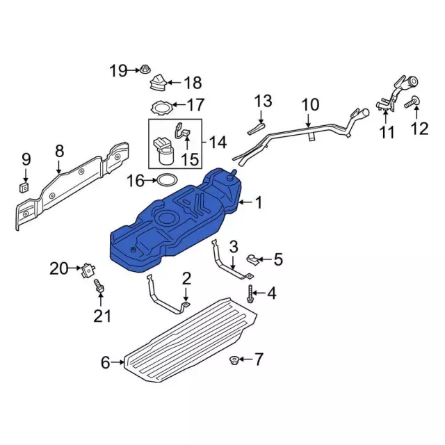 JL1Z9002G - Unclassified: Fuel Tank for Ford: Expedition | Lincoln: Navigator Image