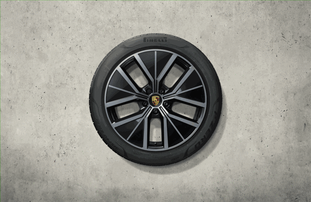 9Y0044663M - Wheels: 21-inch AeroDesign Summer Complete Wheel Set for Porsche: Cayenne Image