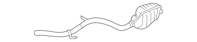 2304901021 - Exhaust System: Exhaust Pipe for Mercedes-Benz: SL550 Image image