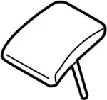 864601MA1C - Body: Headrest, Center for Infiniti Image