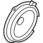 DP5Z18808B - Body: Rear Dr Speaker for Lincoln: MKZ Image