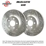 F263024P - : SP Performance, Rotors, Drilled &amp; Slotted, Silver Zinc Coated, Set for SP Performance Image