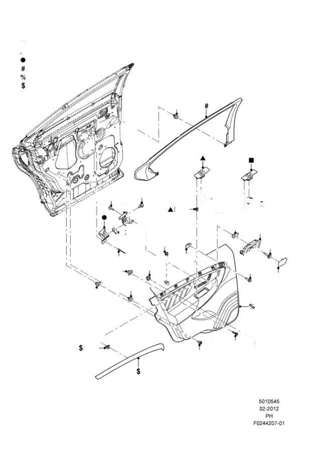 BB5Z14529AC - Body: Window Switch for Ford Image