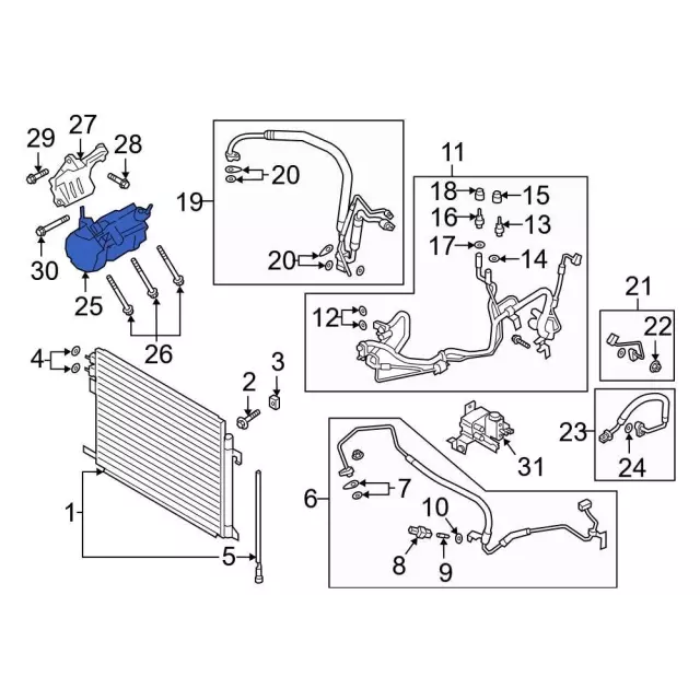 YCC666 - : Compressor Assembly for Ford: Explorer, Police Interceptor Utility Image