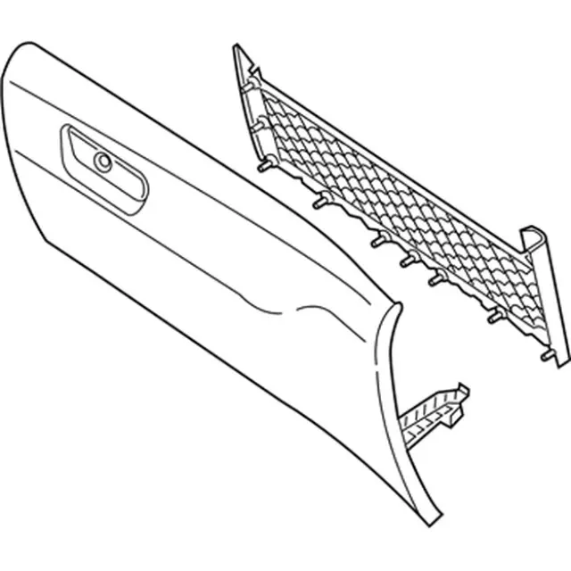 GS7Z5406024AC - Body: Glove Box Door for Ford: Fusion, Police Responder Hybrid, SSV Plug-In Hybrid Image