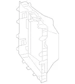 2135051800 - Radiator: Air Duct Segment for Mercedes-Benz Image