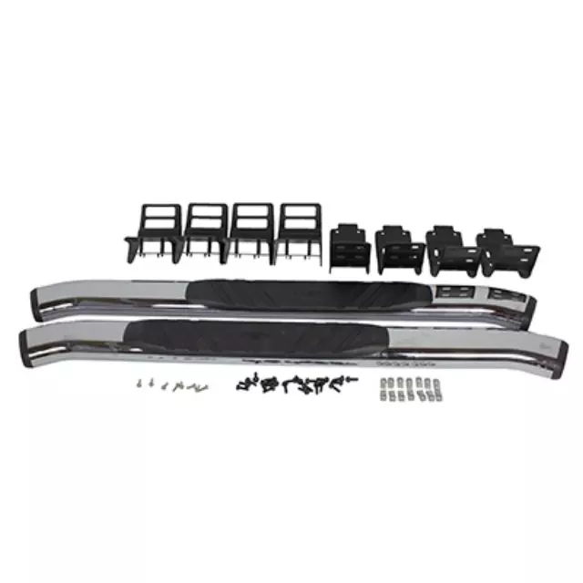 Step Bars - 5 Inch Chromed Aluminum Reg Cab - Ford (4C3Z-16450-DAA)