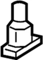 8085089923 - : Door Weather-Strip Clip for INFINITI: FX35, FX45, FX50, M35, M45, QX80 Image