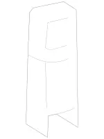 14076002419051 - Body: Knob for Mercedes-Benz Image