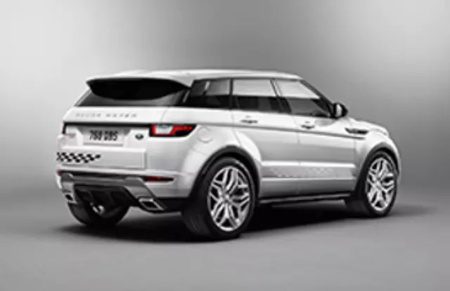 VPLVB0192MEN - Exterior: Vehicle Decals, Chequer, Right Side, Silver for Land Rover: Range Rover Evoque Image