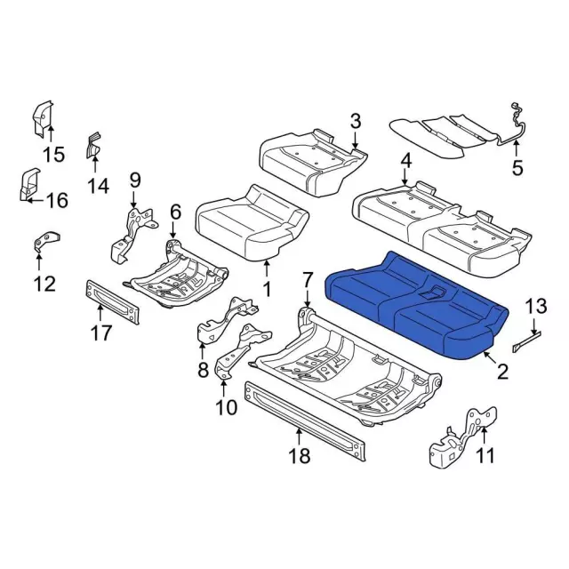Cushion Cover - Ford (NL3Z-1663805-SG)