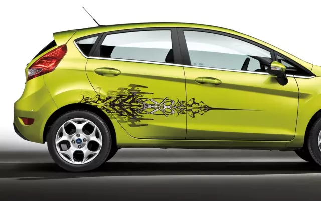 BE8Z5420000AA - Exterior: Fiesta Tattoo Bodyside Graphics - Black for Ford: Fiesta Image