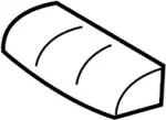 87361JK71A - Body: Seat Cushion Pad for INFINITI: G25, G35, G37 Image