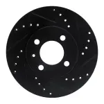 63374006R - : DFC Brake Rotor - Drilled and Slotted - Black for DYNAMIC FRICTION Image