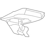4L3Z15519A70AAB - Body: Overhead Console for Ford: F-150 Image