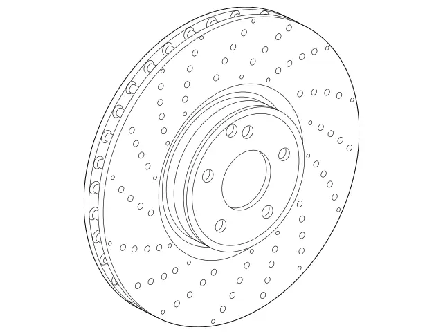 2224212612 - Brakes: Compound Brake Disc for Mercedes-Benz: Maybach S650, S63 AMG, S65 AMG Image image