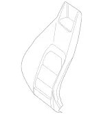 2079101847647J95 - Body: Seat Back Cover for Mercedes-Benz Image