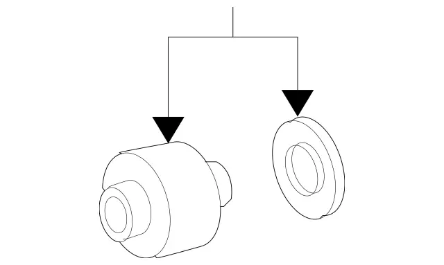 230333061464 - Front Axle: Elastomer Bearing for Mercedes-Benz: CLS500, CLS550, E320, E500, E55 AMG Image image