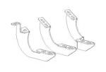 6944326 - : V-Series V3,RB Side Steps and RB Slim Side Steps-MOUNTING BRACKETS for Go Rhino Image