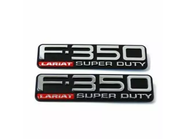 1999-2004 Ford F350 Lariat Super Duty Fender Emblem Decal OEM NEW F81Z16720XA - Ford (F81Z-16720-XA)