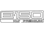 9C2Z1642528A - Body: Nameplate for Ford: E-150 Image