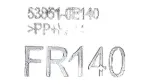 538510E140 - Body: Pad for Toyota Image
