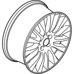 EJ7Z1007N - : Wheel, Alloy for Lincoln: MKC Image