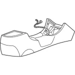 1R3Z63045A36AAC - Body: Console Panel for Ford: Mustang Image