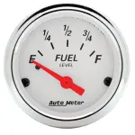 1315 - : GAUGE, FUEL LEVEL, 2 1/16", 0OE TO 90OF, ELEC, ARCTIC WHITE for AutoMeter Image