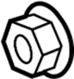 122500072 - Suspension: Suspension Stabilizer Bar Link Nut for INFINITI: EX35, EX37, FX35, FX37, FX50, G20, G35, M35, M45, Q50, Q60, QX50, QX70 Image