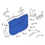 LC3Z2823943NA - Body: Door Trim Panel for Ford Image