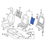 LK4Z14D696A - : Seat Back Heater for Ford: Transit-150, Transit-250, Transit-350, Transit-350 HD Image