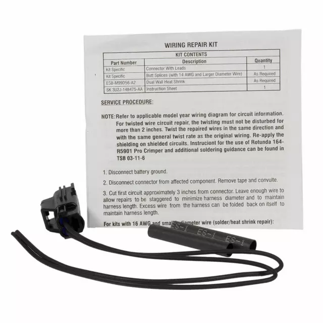 Wire Assembly - Ford (3u2z14s411axb)
