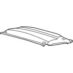 5C3Z2551944AAA - Body: Headliner for Ford: F-250 Super Duty, F-350 Super Duty, F-450 Super Duty, F-550 Super Duty Image