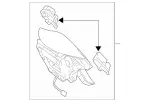 8605602 - Steering: Driver Airbag for Mercedes-Benz Image