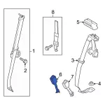 LC3Z1660044BA - Electrical: Outer Buckle for Ford: F-250 Super Duty, F-350 Super Duty, F-450 Super Duty Image