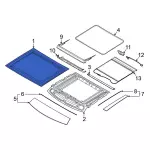 M1PZ78500A18A - : Sunroof Glass for Ford: Bronco Sport Image
